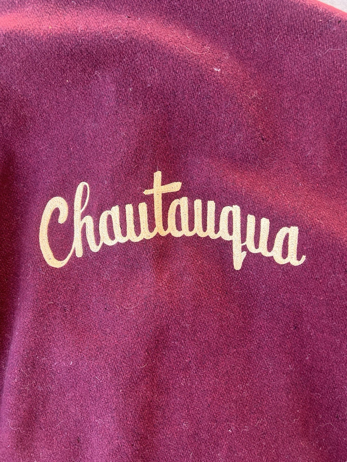 Vintage Park Regal Jacket Size 22×28 50s Varsity Style Chautauqua Chain Stitched