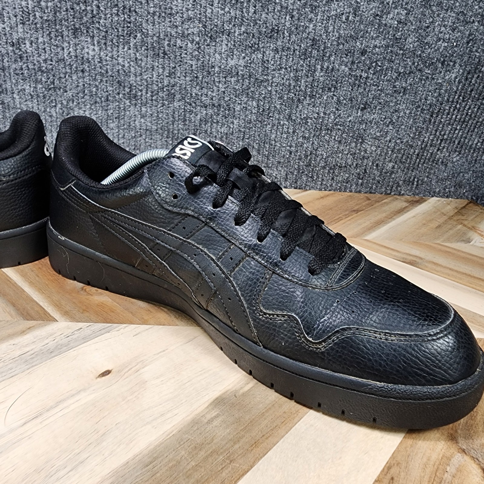 ASICS Japan S Black Triple Black 1191A163-001 Retro Court Shoes Men’s Size 12