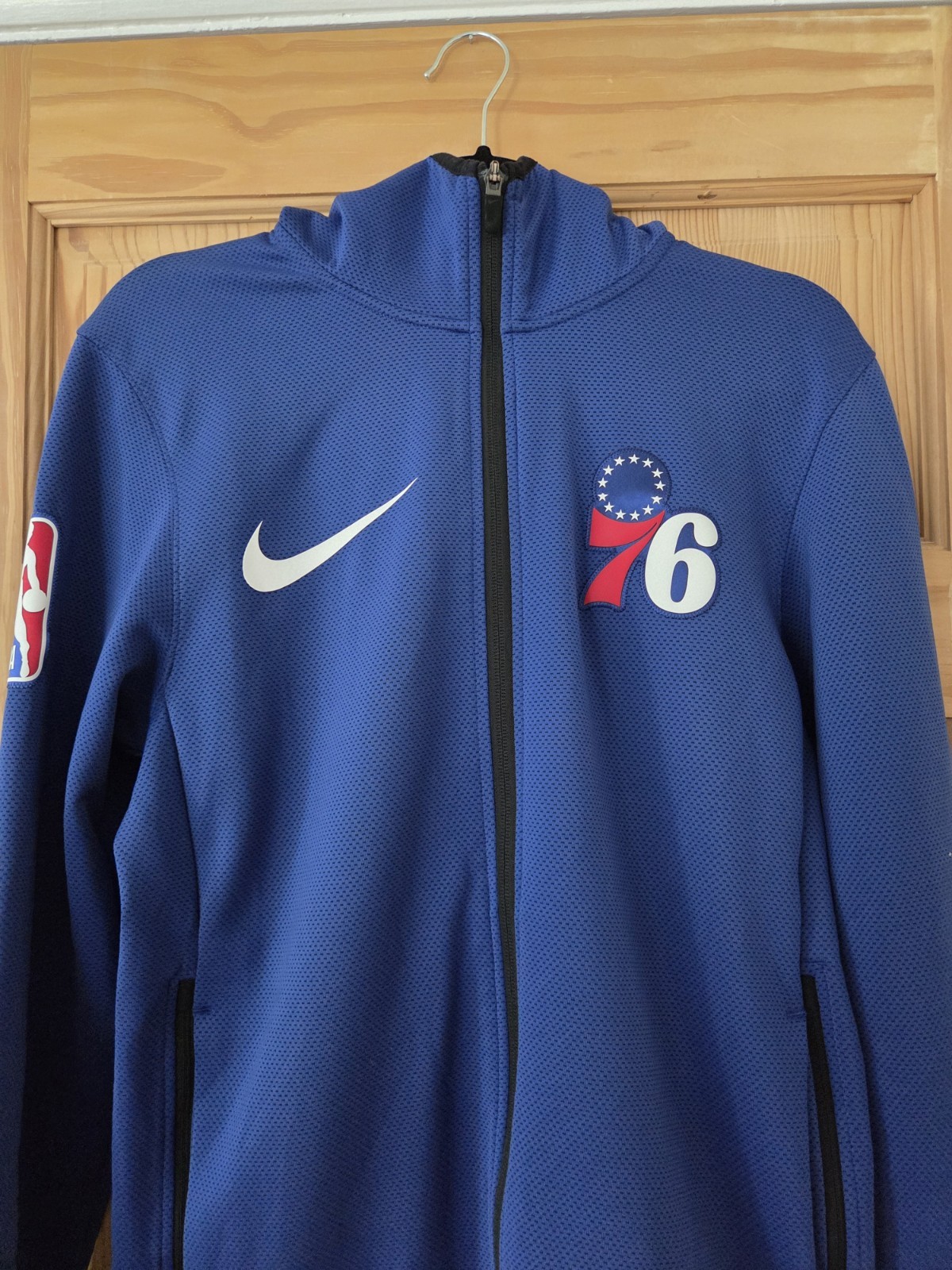 Nike Philadelphia 76ers NBA Showtime Therma Flex Full-Zip Hoodie Blue Men’s S