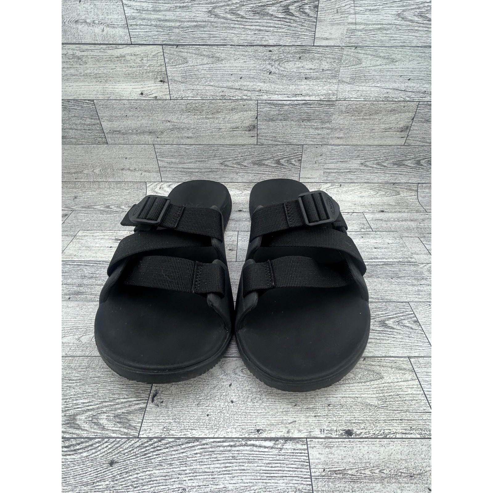 Chaco Chillos Slide Sandals Black Adjustable Z-Strap Sport Recovery Men Sz 10