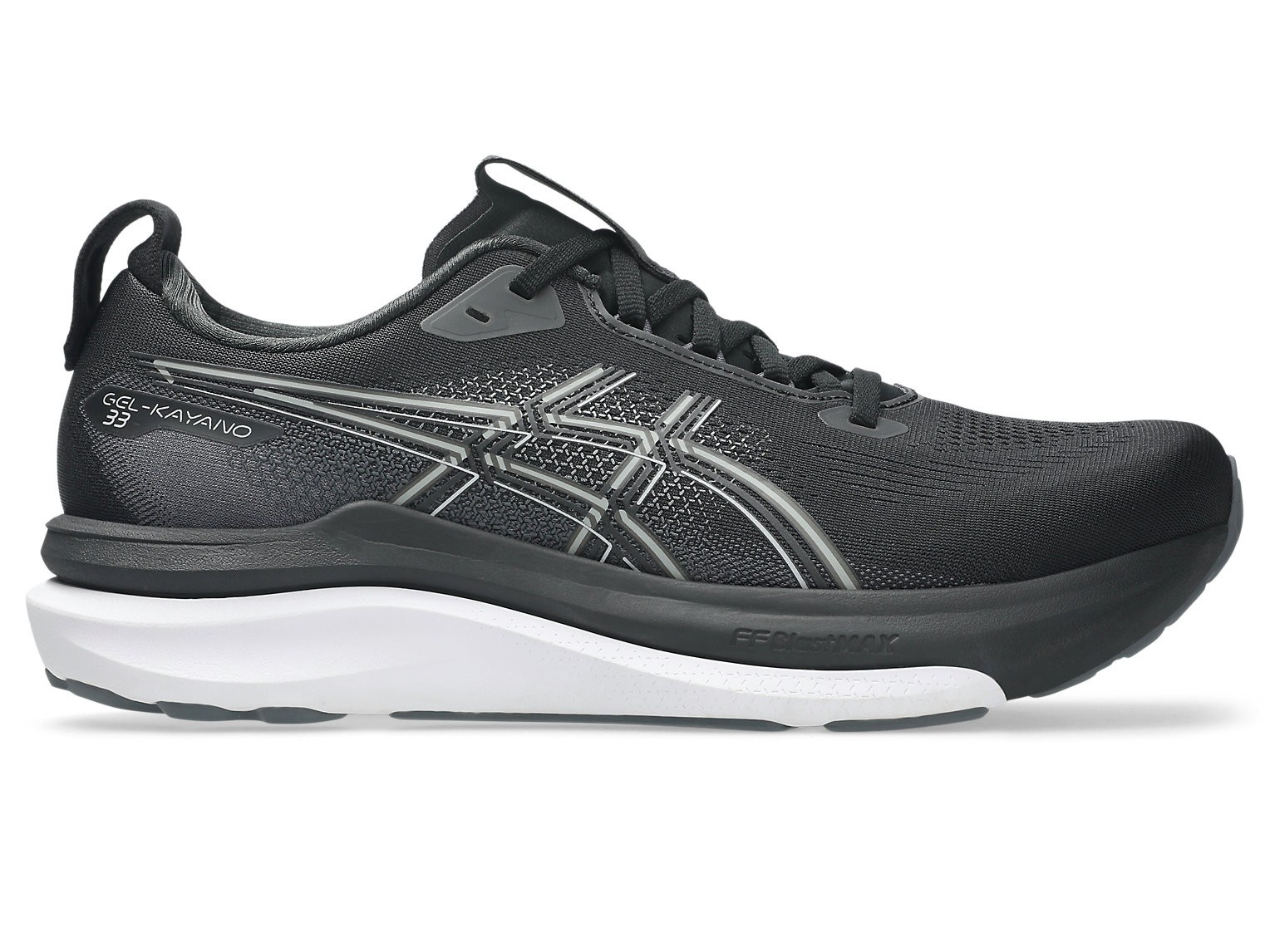 ASICS GEL-KAYANO 33 1011C167 002 Black White Running Shoes
