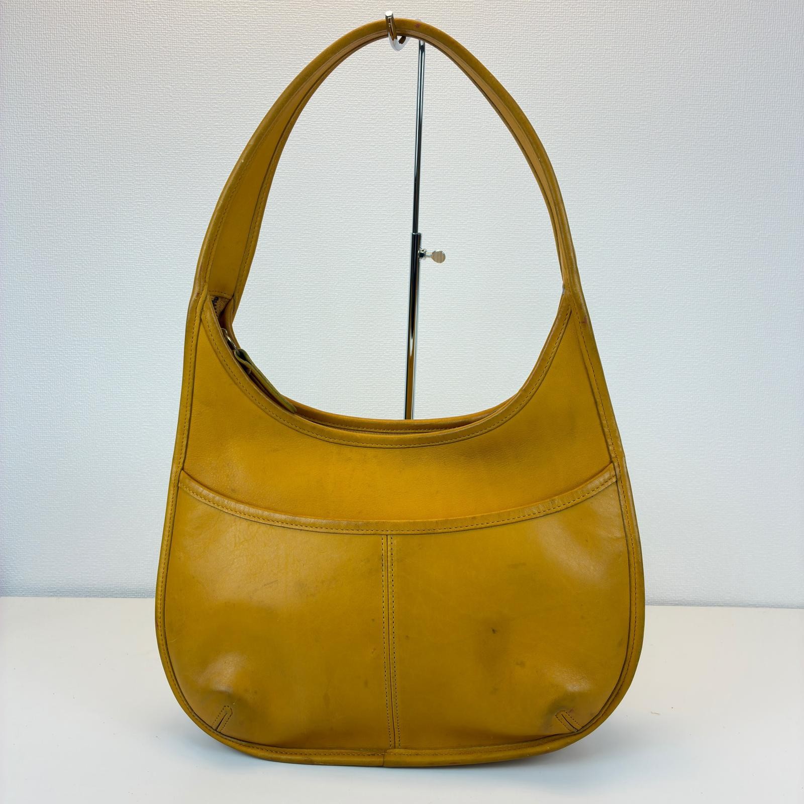 COACH Ergo Shoulder Bag, Yellow Leather Shoulder Bag 9033 leather yellow