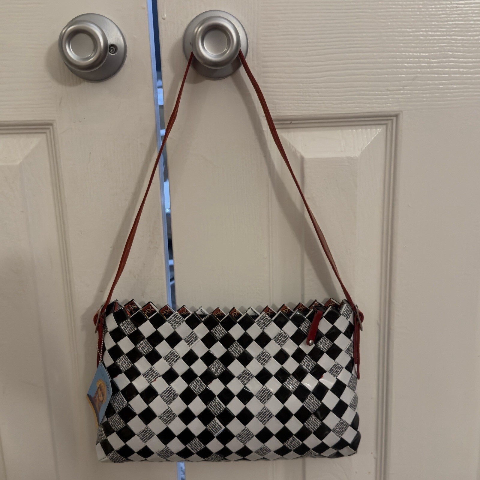 Nahui Ollin Candy Wrapper Purse Handbag with Zipper