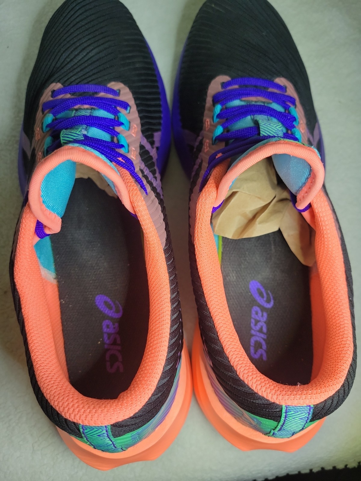 Asics Versablast Women’s Black Coral Purple Running Shoes Sneakers – Size 11 VGC