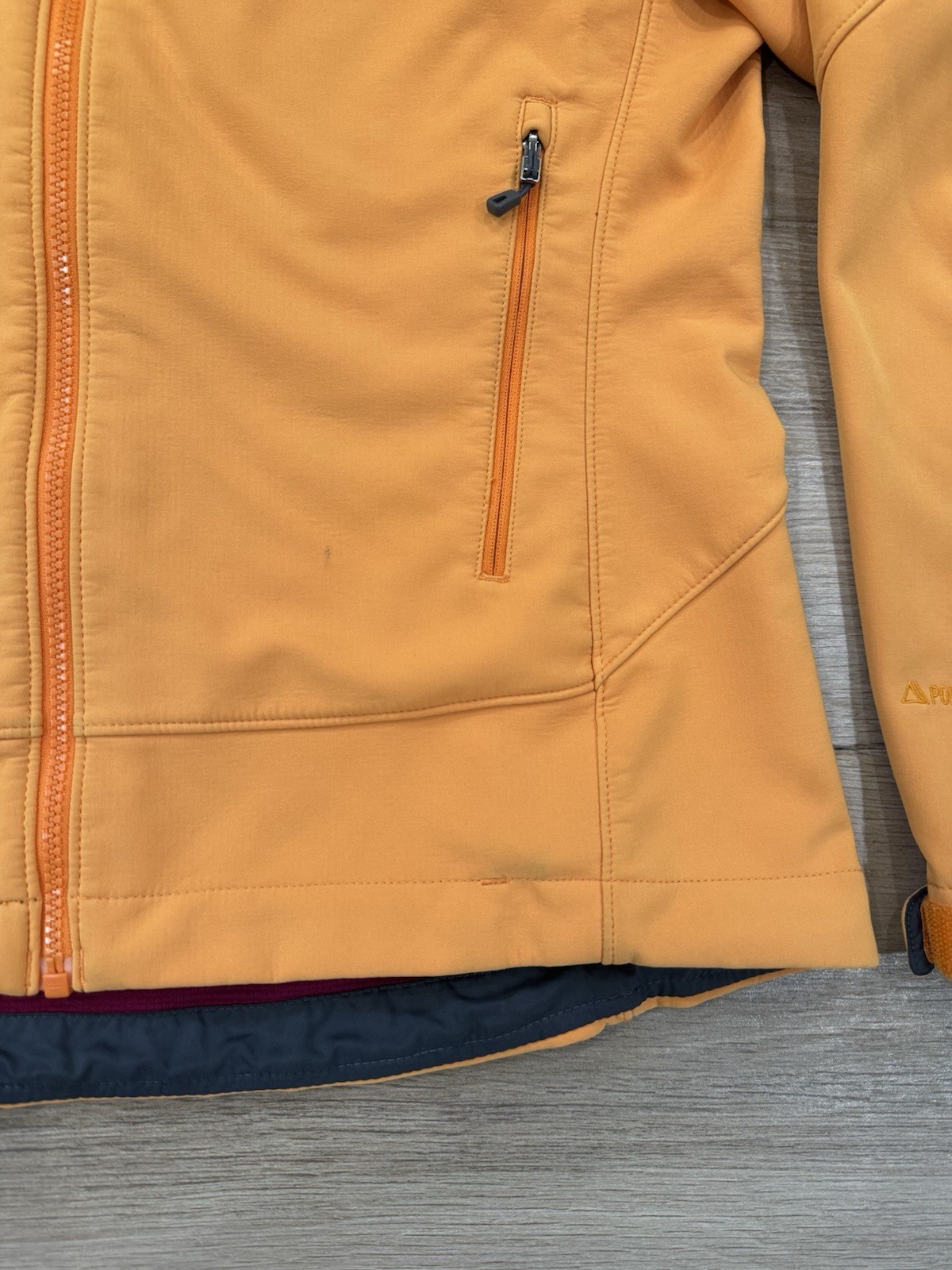 Patagonia Women’s Adze Softshell Jacket MEDIUM Orange Full Zip Outdoor *SEE PICS