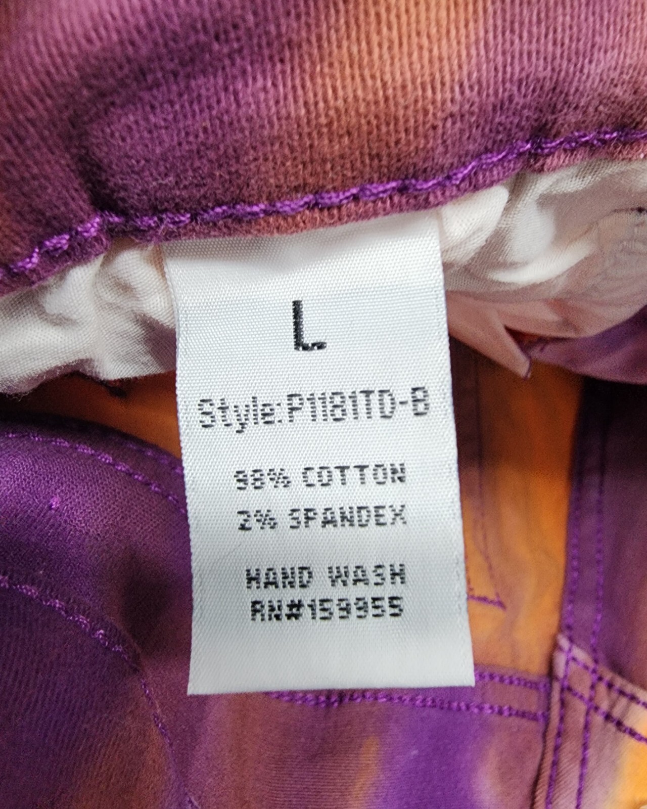 Purple Candy Jeans Womens Large High Rise Distressed Fringe Jeans Festival