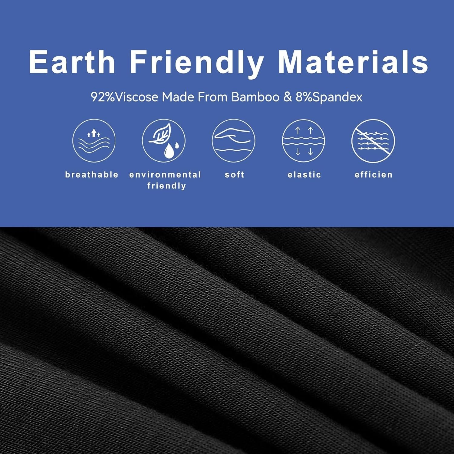 4/5 Pack Mens Bamboo Underwear Soft Boxer Briefs Anti Chafing Trunks 3D Pouch US