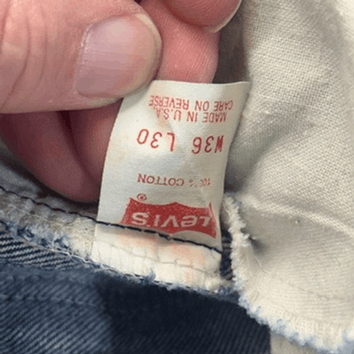 Vintage Levis 540 Jeans Made in USA Size 36×30 Measures 36X29 Faded Leather Tab