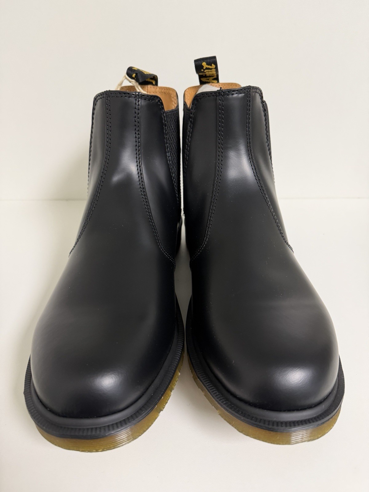 Dr Martens 2976 Smooth Black Leather Chelsea Boots Unisex Men 12 Women 13
