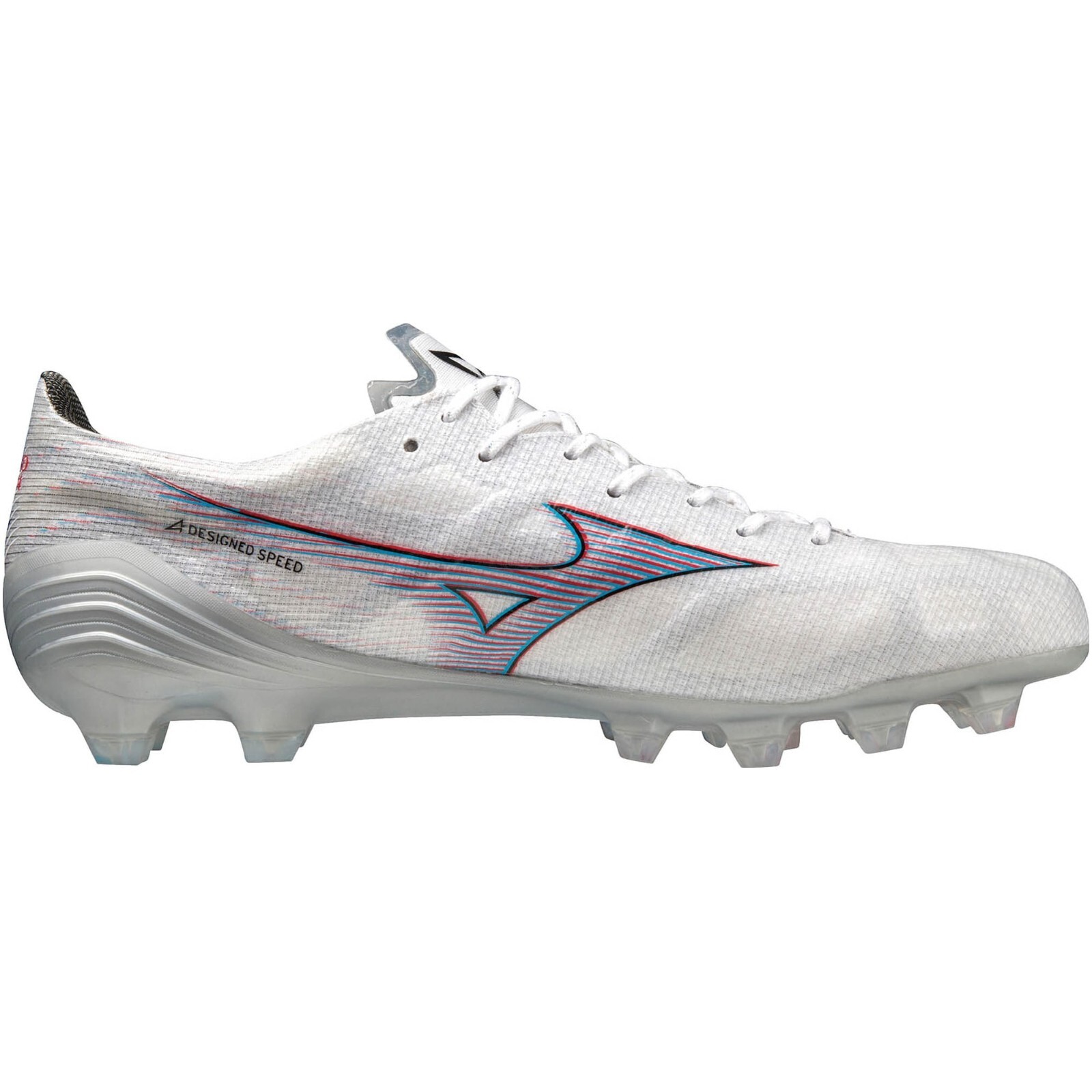 MIZUNO ALPHA ELITE P1GA2362 09 White Ignition Red Blue Men Soccer Cleats Shoes