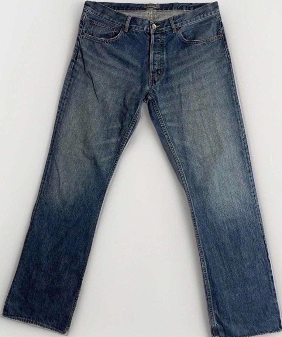 WeSC Men’s Jeans 36×32 Blue Straight Leg Swedish Streetwear Denim