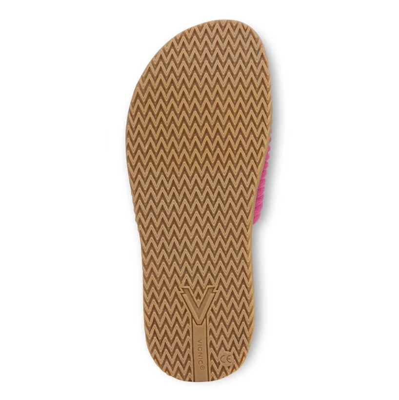 VIONIC Evie Knit Slide Sandal, Rose Violet (NEW)