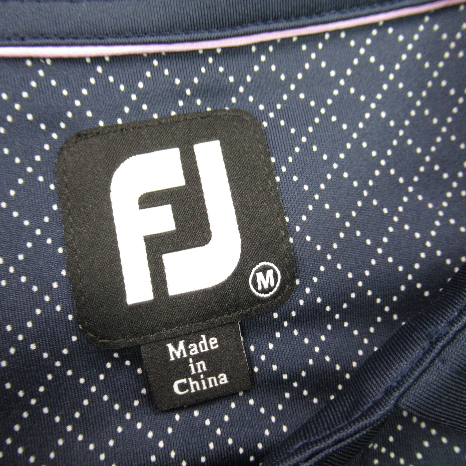 eFootjoy Shirt Mens MediuShort Sleeve Golf Polo Casual Lightweight Blue