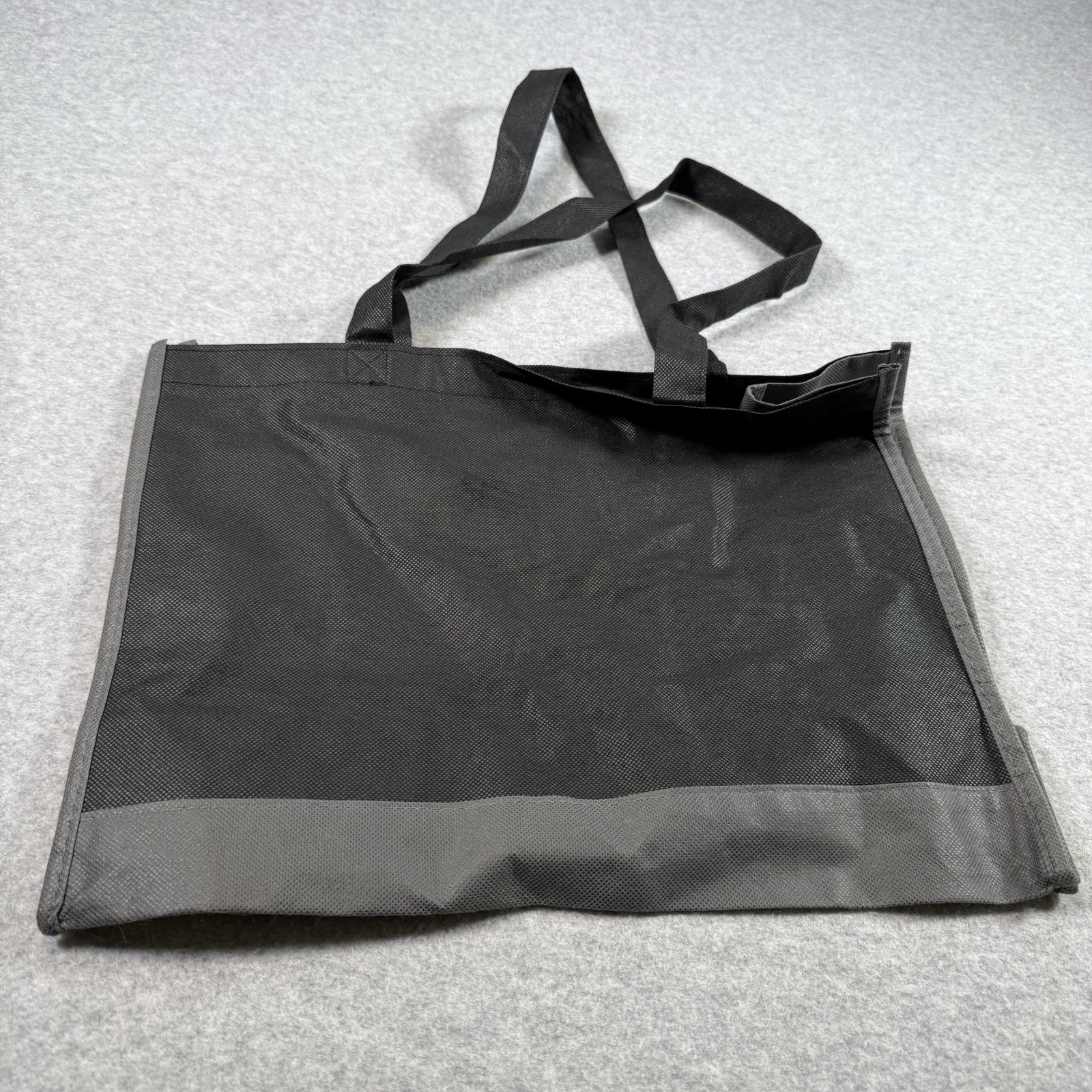 MERCEDES-BENZ TOTE BAG Black and Grey 2 Handle FOLDABLE Lightweight 15x6x12