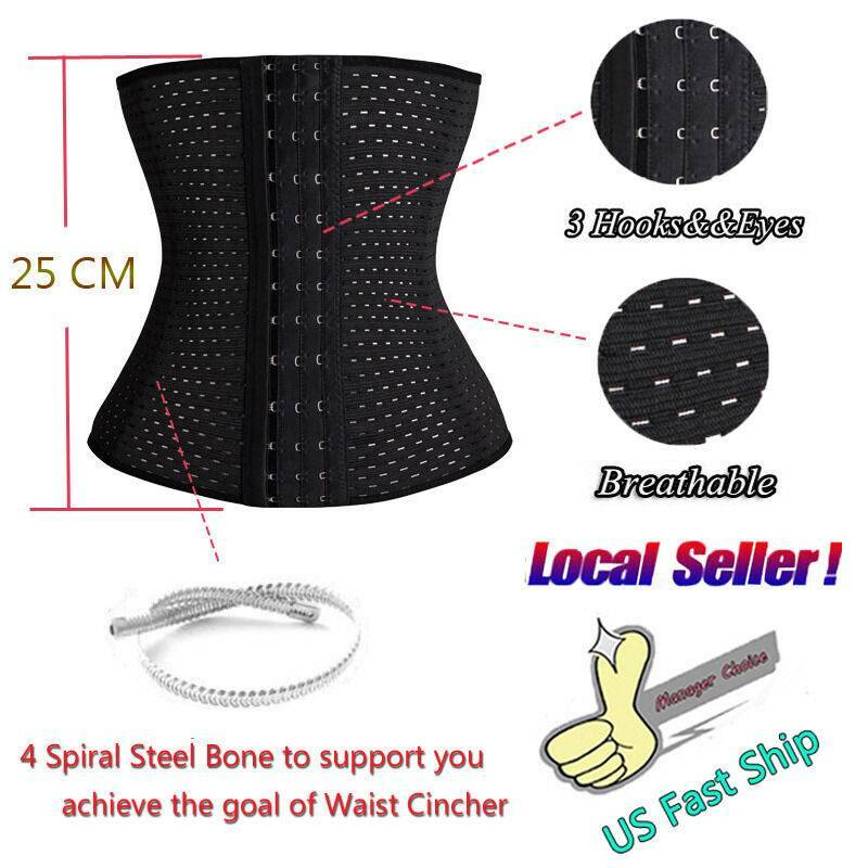Waist Trainer Training Body Shaper Underbust Cincher Tummy Belt Shapewear Corset