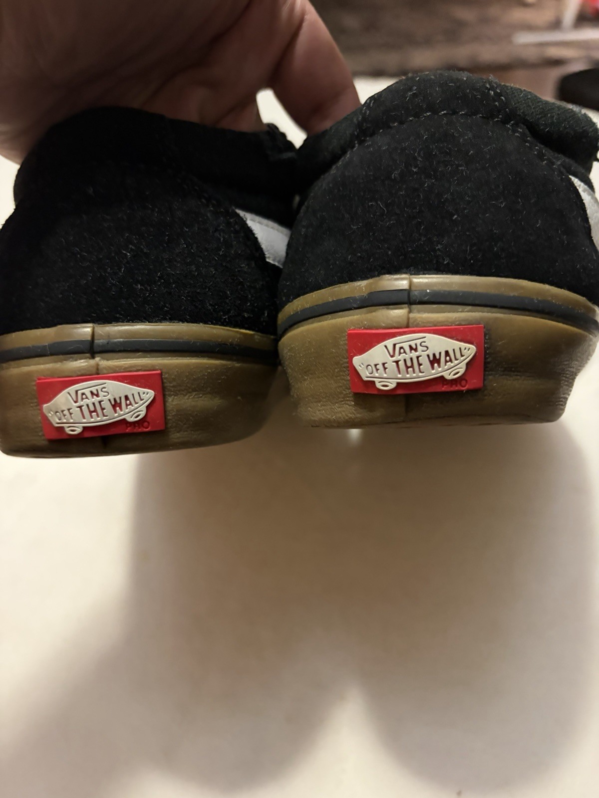 VANS TNT SG Pro Black/White/Gum Low Top Lace-Up Skate Athletic Sneakers Trujillo