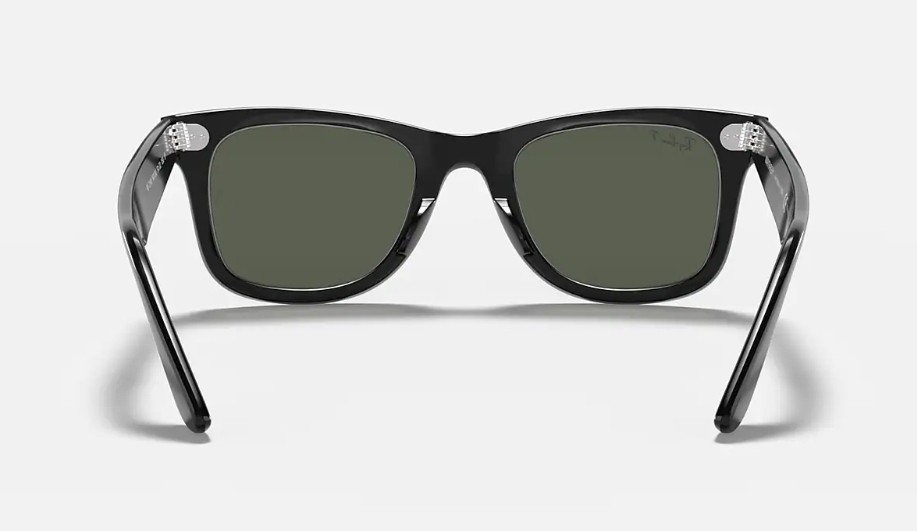 Ray-Ban Original Wayfarer Unisex Square Sunglasses – Black/Green (RB2140 901/58)