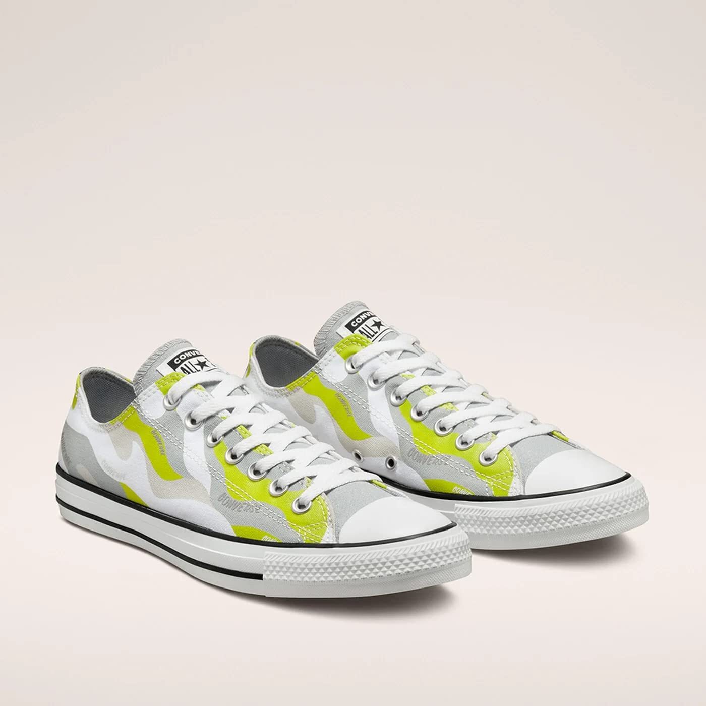 Converse Youth Chuck Taylor All Star White/Ash Stone/Lime Twist 372088F Size 3