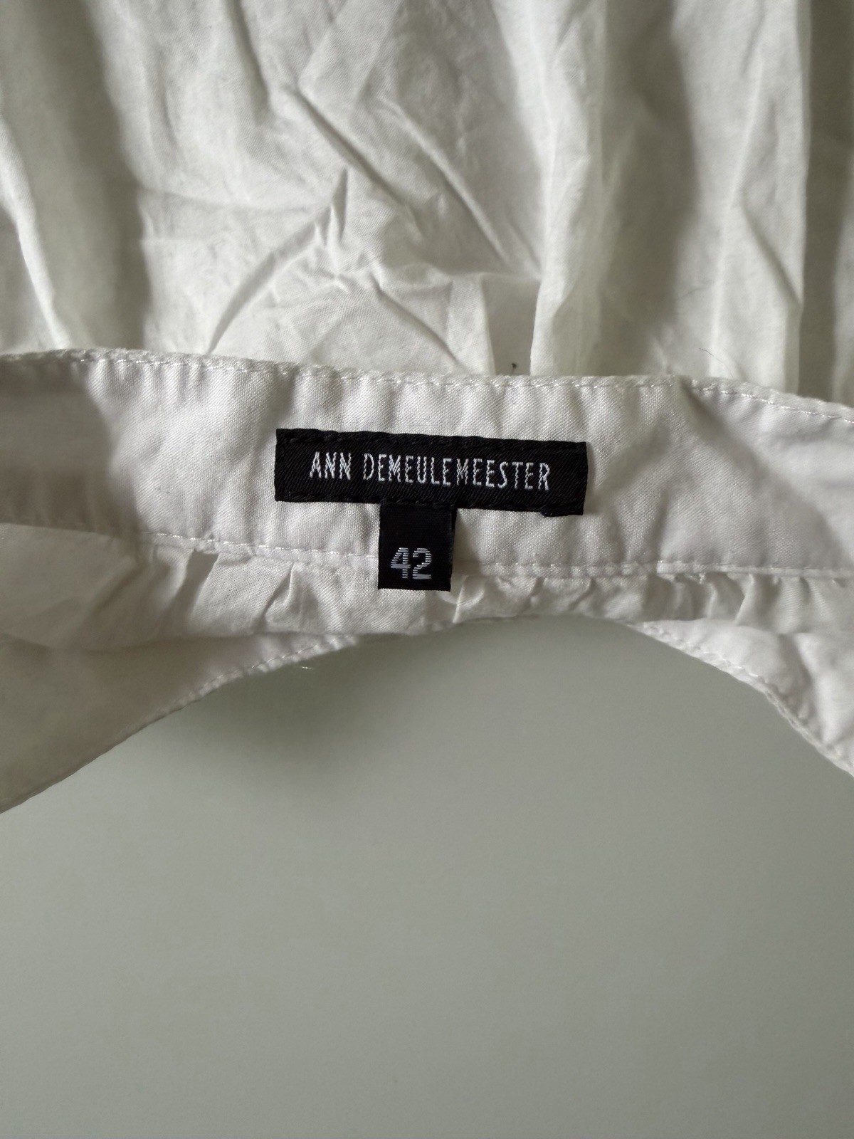 Ann Demeulemeester Embroidered Flared Sleeve Button Shirt (Size 42) Oversized