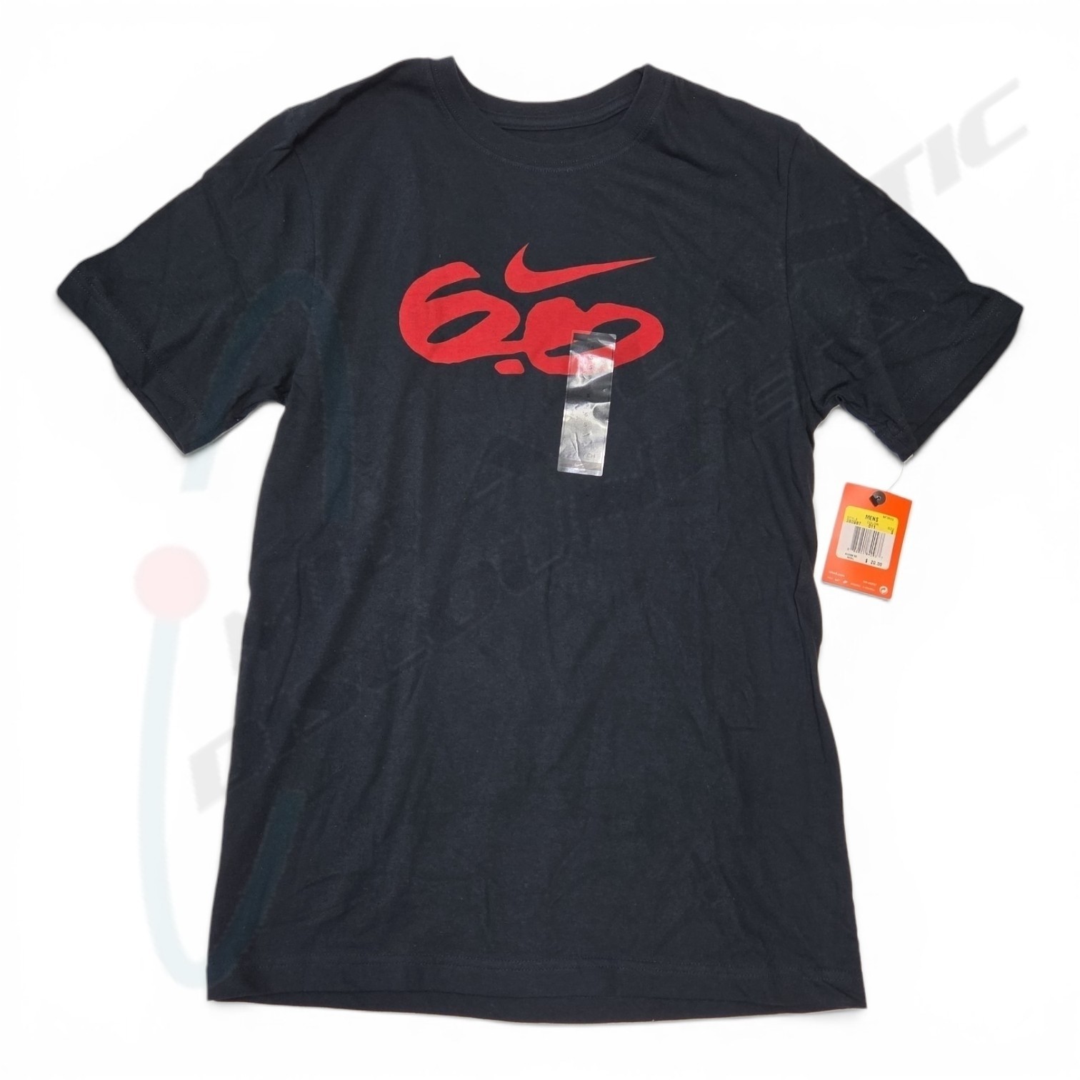 Nike 6.0 SB Skate Graphic Vintage Skateboarding T-Shirt, Black Red, Small 380987