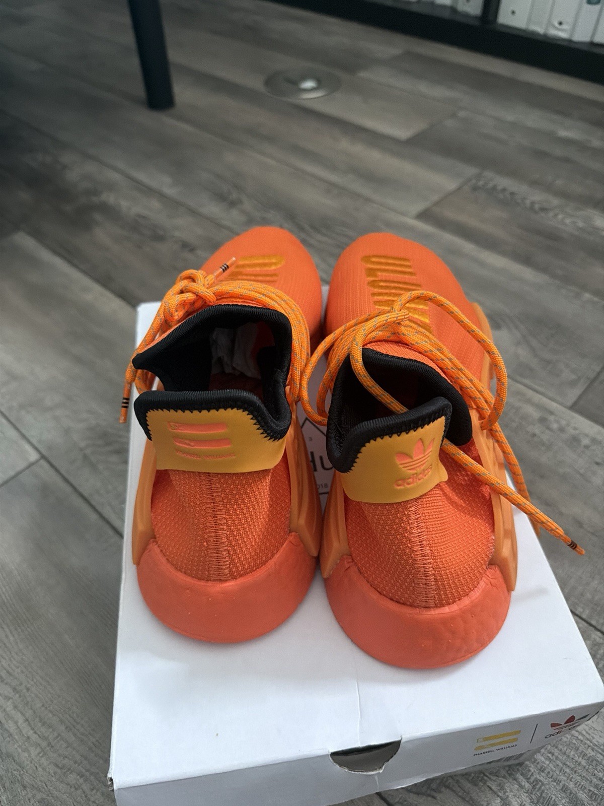 adidas Pharrell Hu NMD Human Race Men’s Low Top Lace-Up Primeknit Orange GY0095