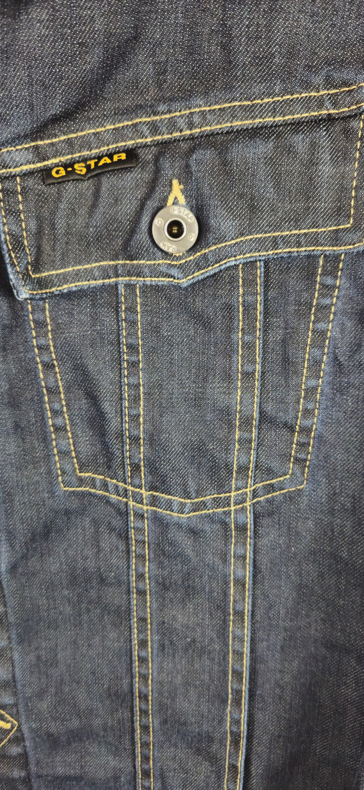 G Star Raw Denim Jacket Size XL Blue Slim Tailor DT Trucker Dark Wash Jean
