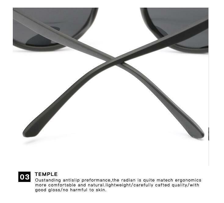 Round Polarized Lightweight Sunglasses For Men Women Retro Driving Glasses UV400