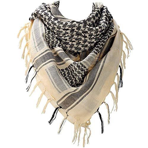 Military Shemagh Tactical Desert Scarf / 100% Cotton Keffiyeh Scarf Wrap for Men