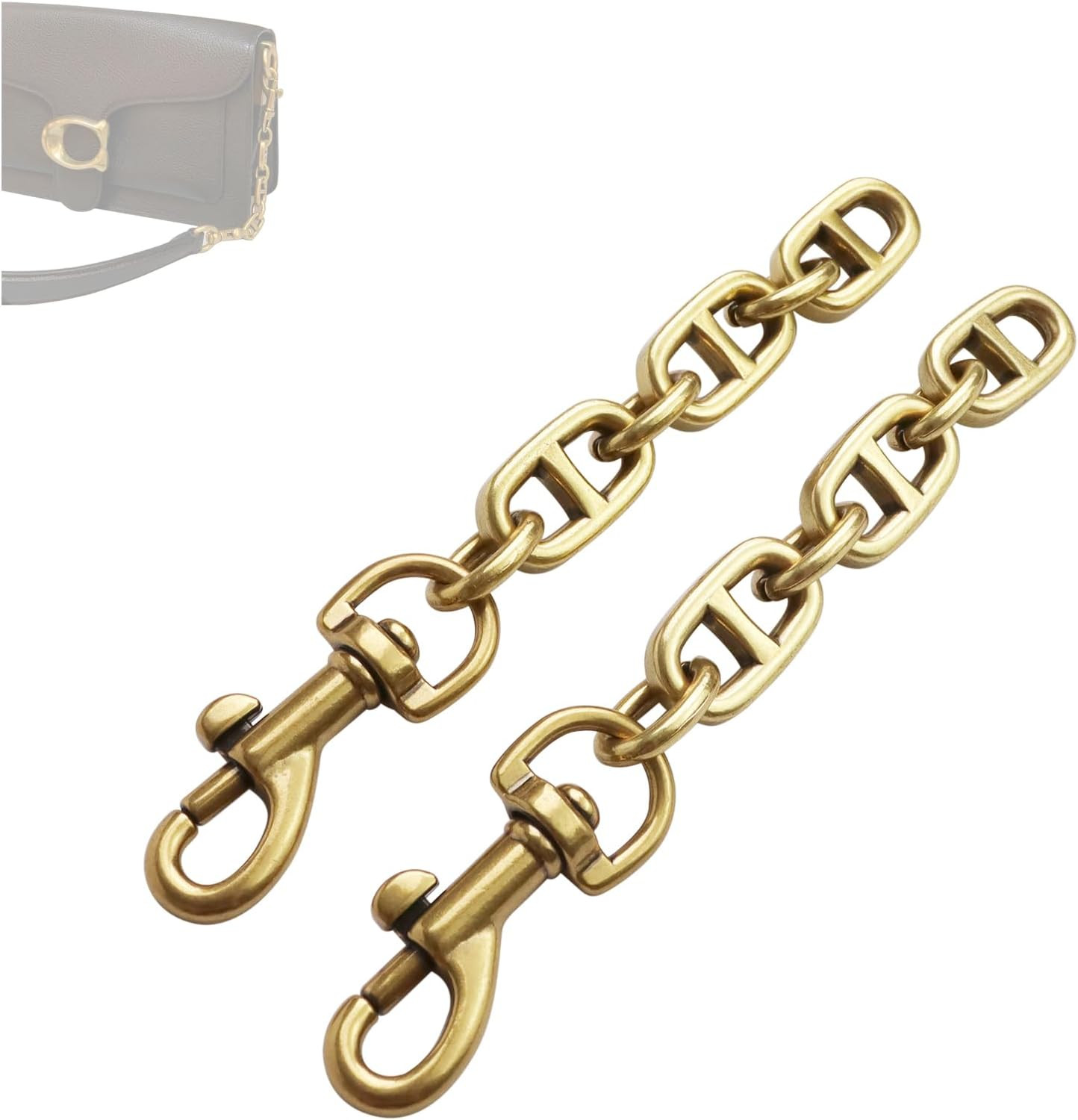 Purse Strap Extender 2Pcs 4.7 Inch Bag Extender Chain for Shoulder Bag Metal Cha