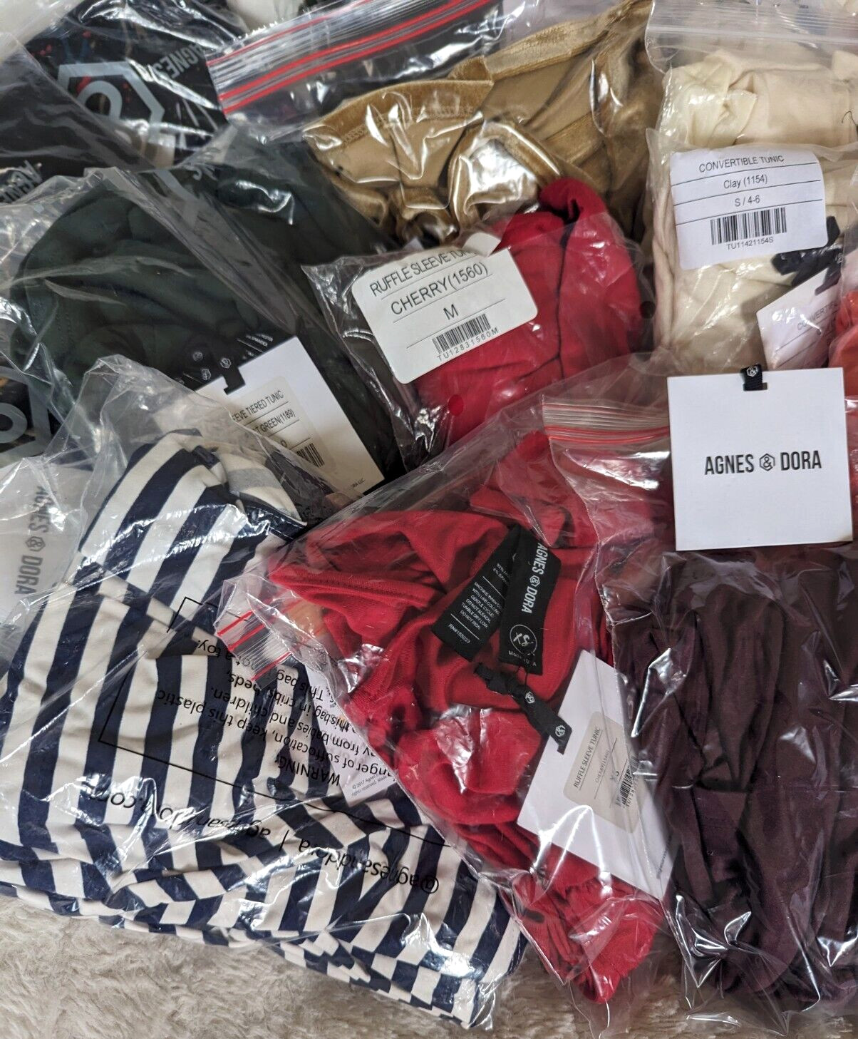 Agnes & Dora TUNICS Bundle LOT 21 Pieces NWT 💕 Sizes XS M L XL XXL RETAIL$800