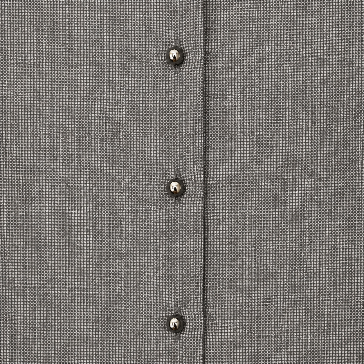 Ferragamo Gray Wool Linen Button Front Midi Dress IT 44 US 8