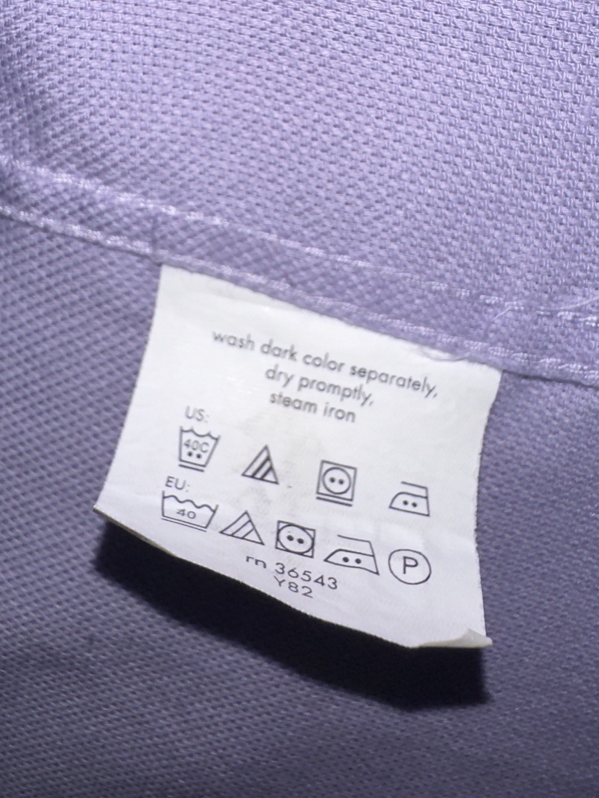 CHAPS Men’s Dress Shirt 17.5 32/33 Regular Fit Lavender Purple Wrinkle Free L/S