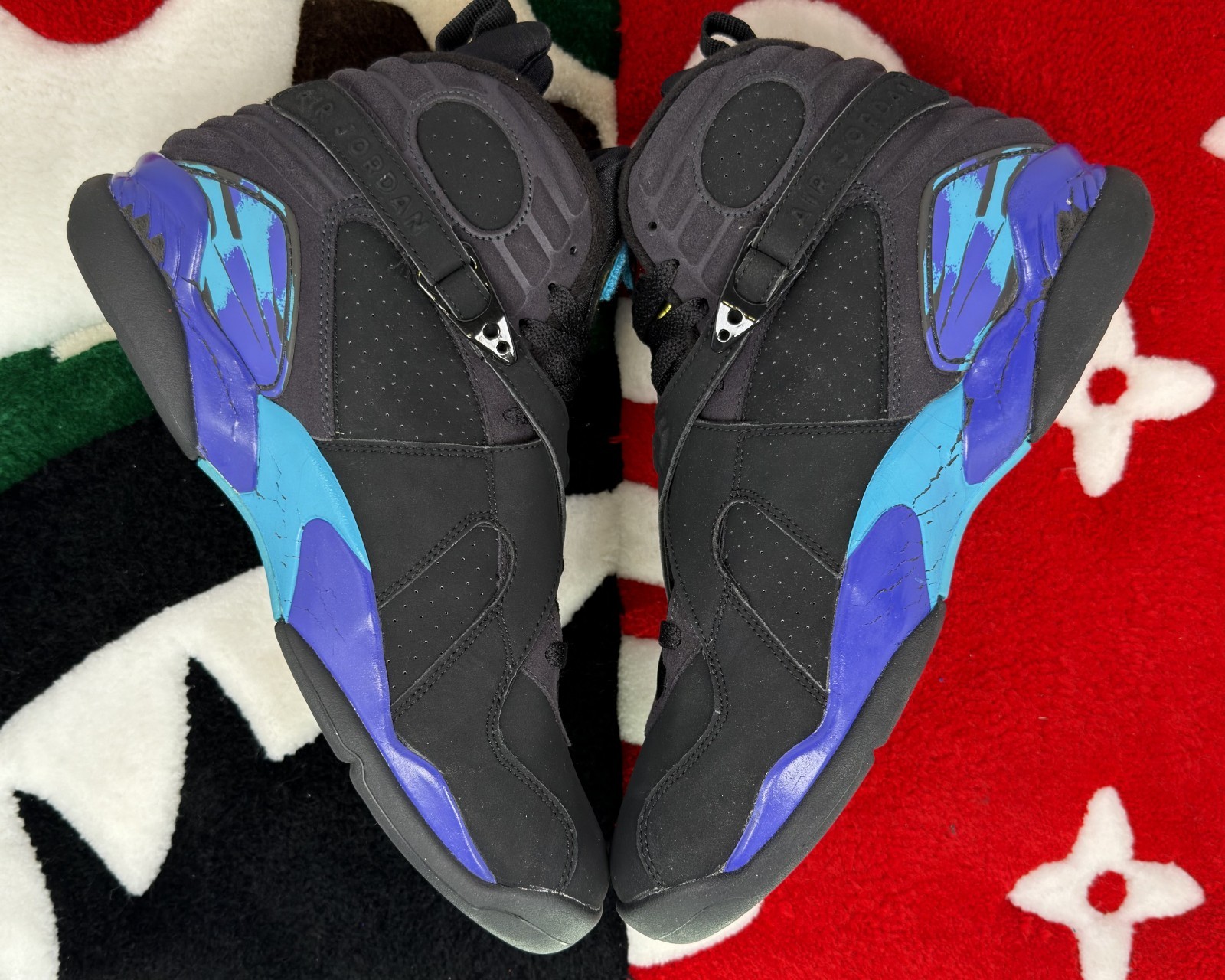 Size 11 – Jordan 8 Retro Aqua (2007) *DAMAGED*