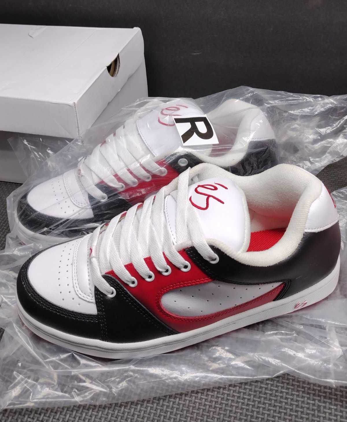 Es Accel OG Black/White/Red skate shoes SIZE IN PICTURES SALES SAMPLE NEW