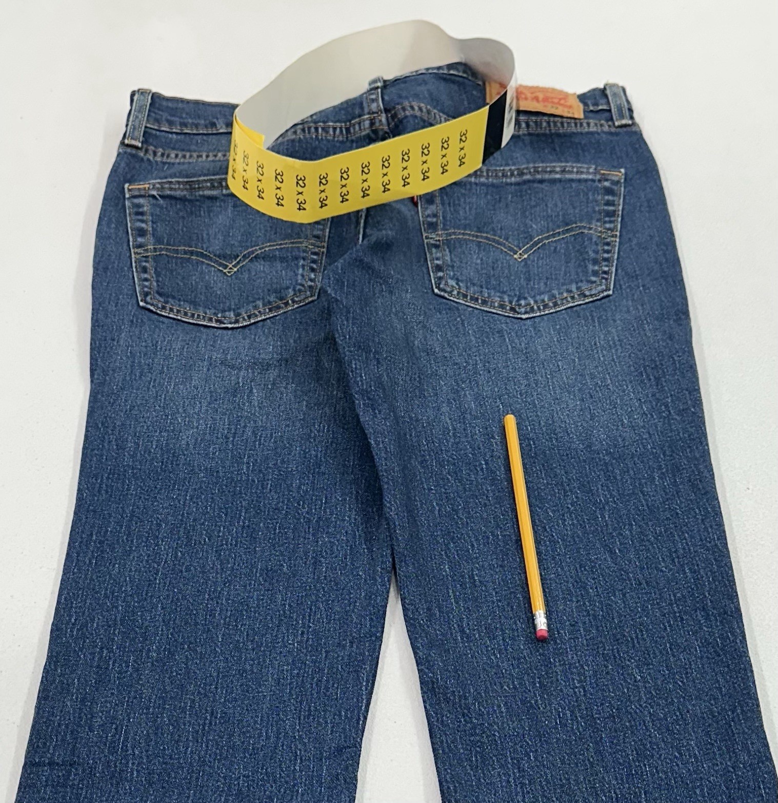 Levi’s 511 Men’s Slim Fit Stretch Sits Below Waist Jeans, Blue, Size 32X34