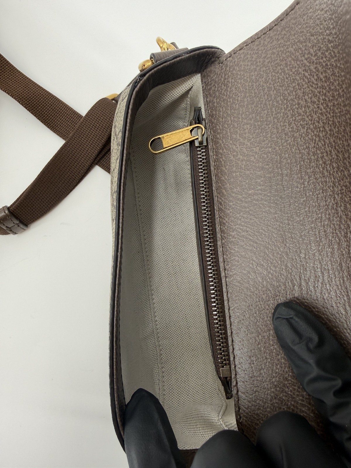 Gucci Ophidia Super GG Supreme Monogram Crossbody Shoulder Bag Box