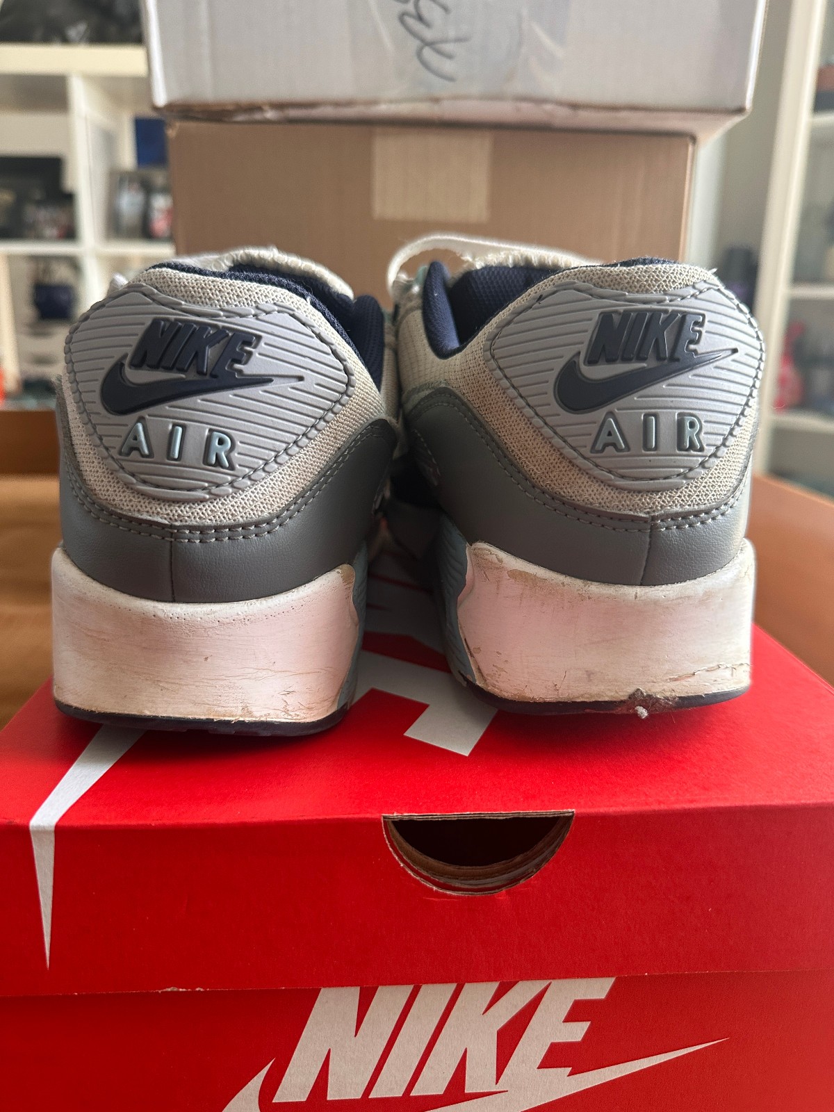 Nike Air Max 90 Pure Platinum Worn Blue Men’s Size 11