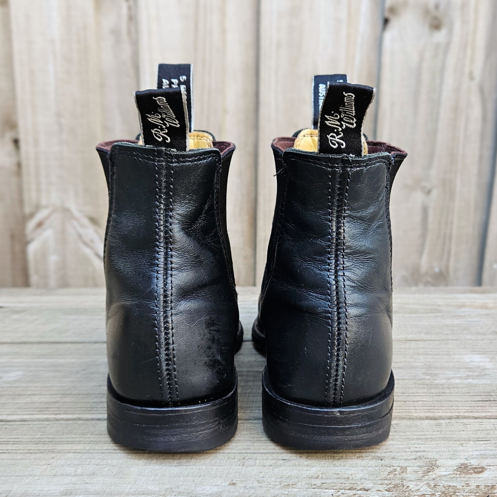 RM Williams Comfort Craftsman Cheslea Boots Black Size 7 B US $589