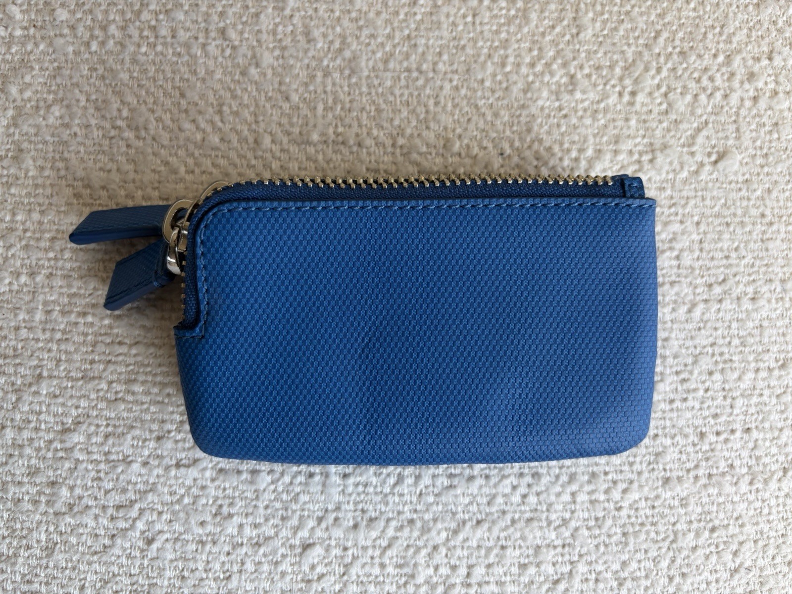 Tumi Voyageur Blue Dual Pouch Zip Wallet Coin Case