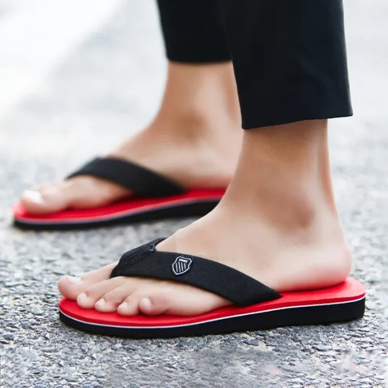 Mens Flip Flops Thong Sandals Shower Beach Slider Slip On Summer Casual Slipper