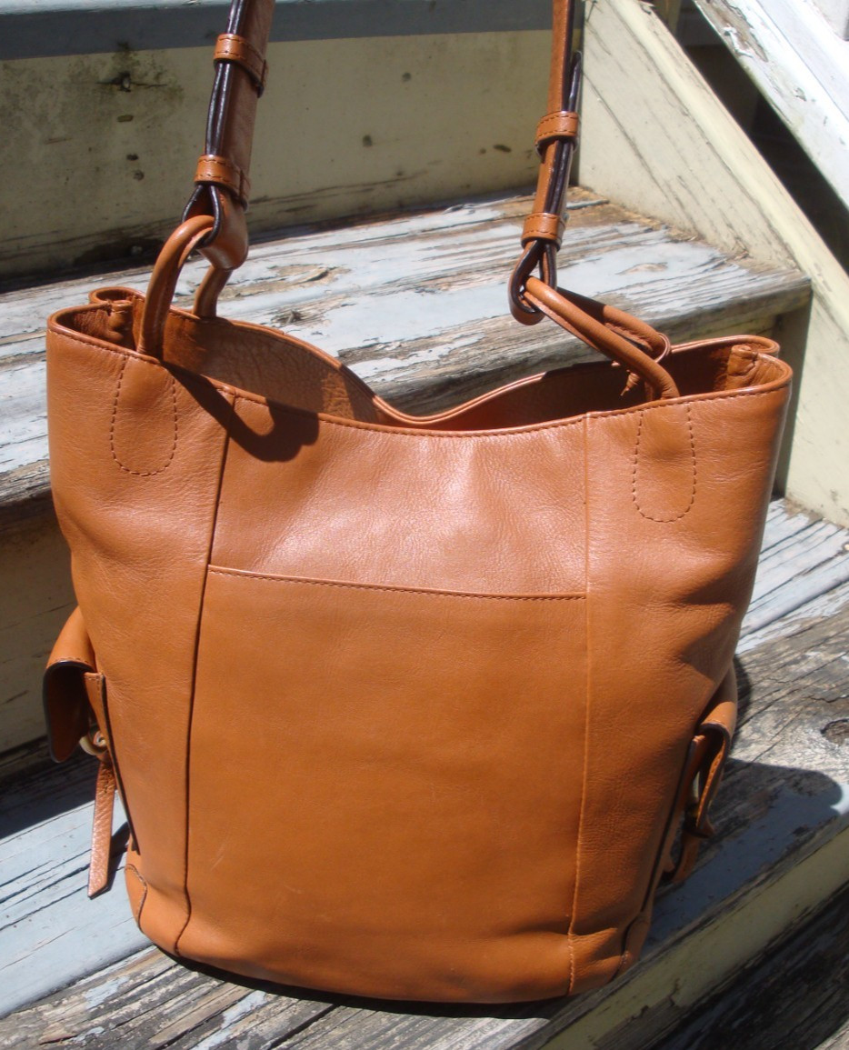 RADLEY LONDON Light Brown Leather Hoho Handbag Shoulderbag Large Tote Purse Boho