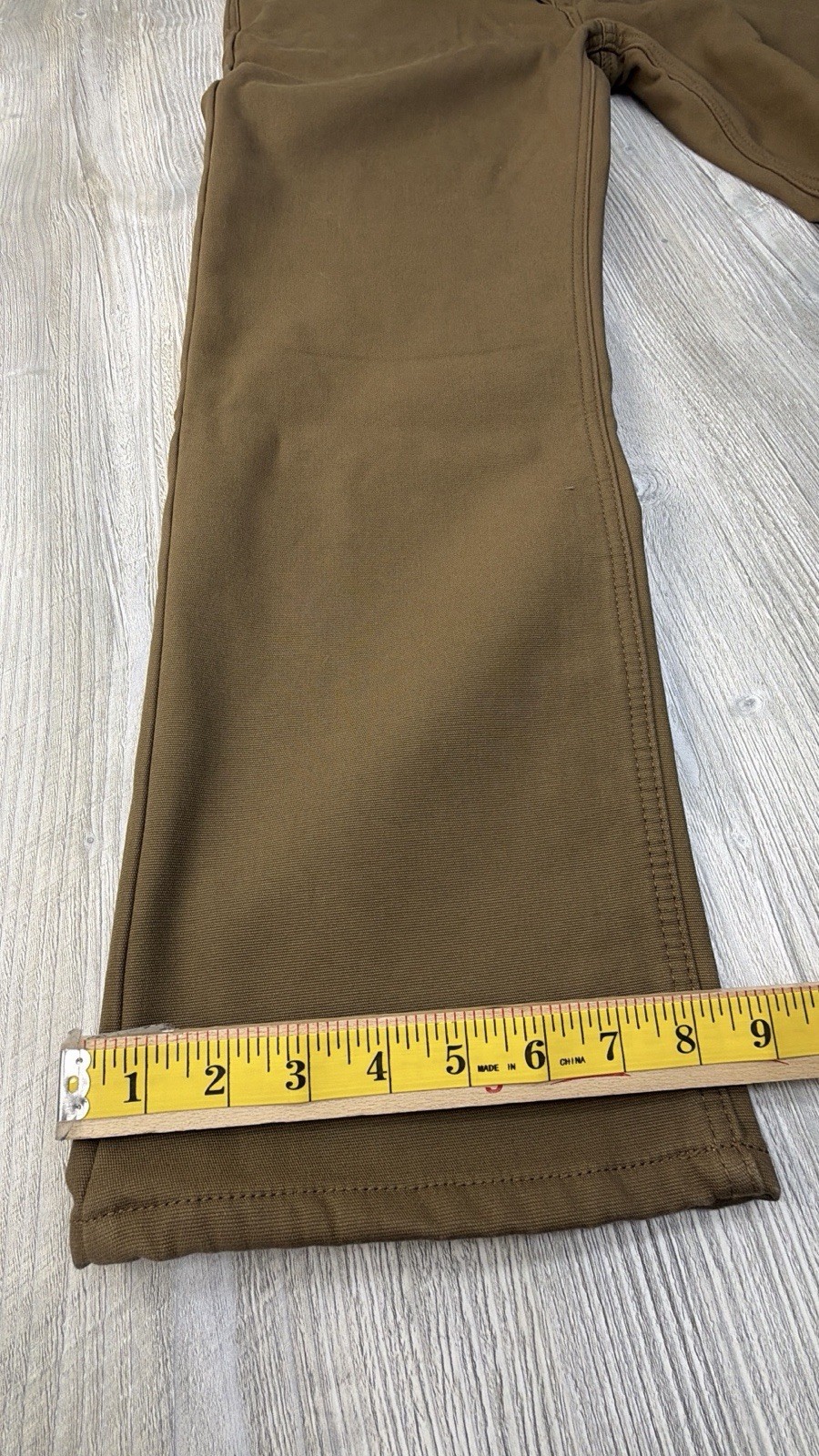 Weatherproof Vintage Sz 38×30 Fleece Lined Stretch Canvas Pant Regular Fit Brown