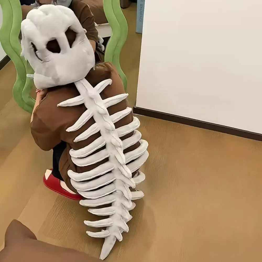 3D Dinosaur Skeleton Plush Toy 75cm Funny Soft Comfortable Cosplay Kids Gift