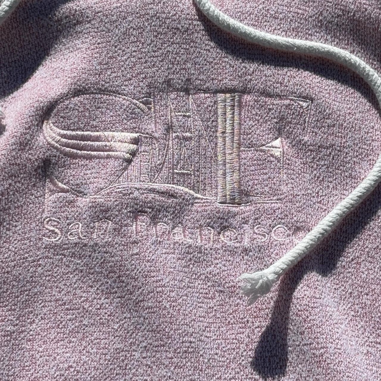 pink san francisco comfy hoodie good condition unisex cute for men and women