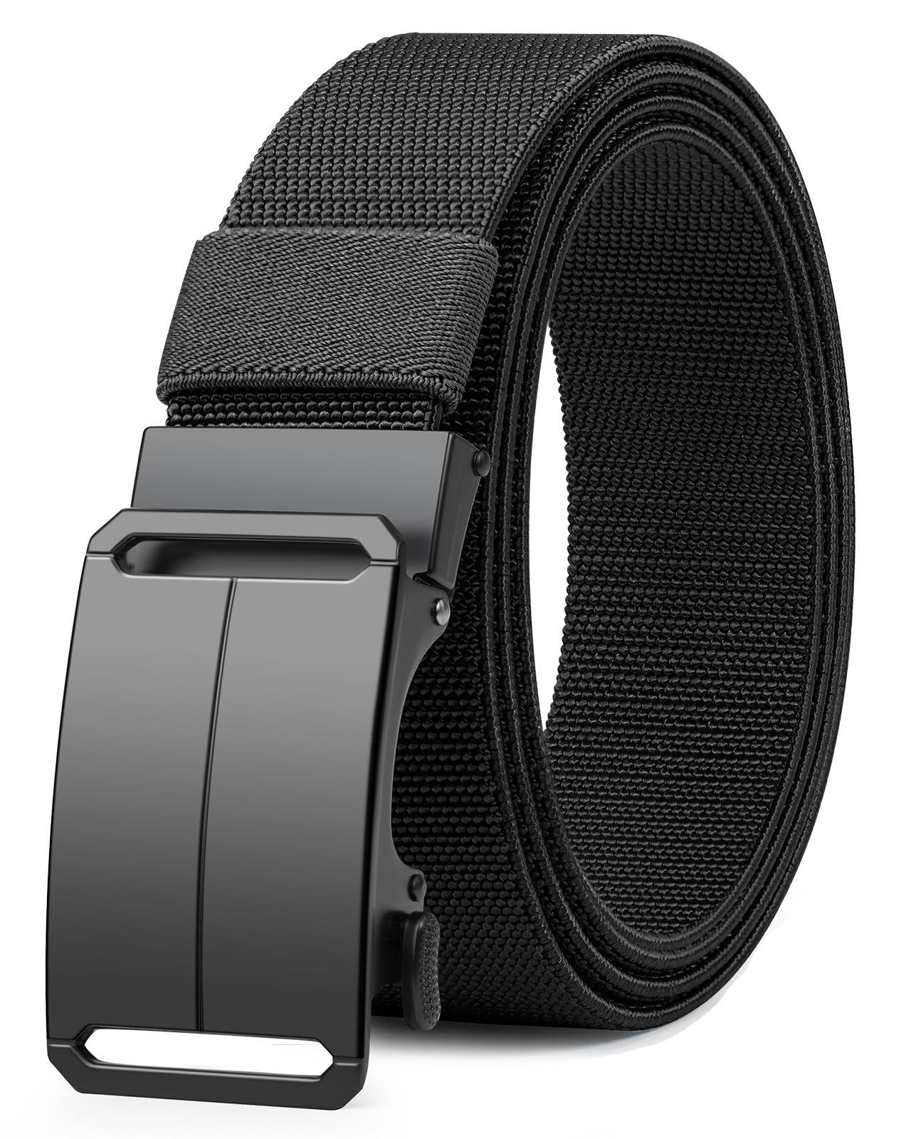 1.5″ Stretch Tactical Belt for Men, Free Cut Length Adjustable Nylon Stretch Str