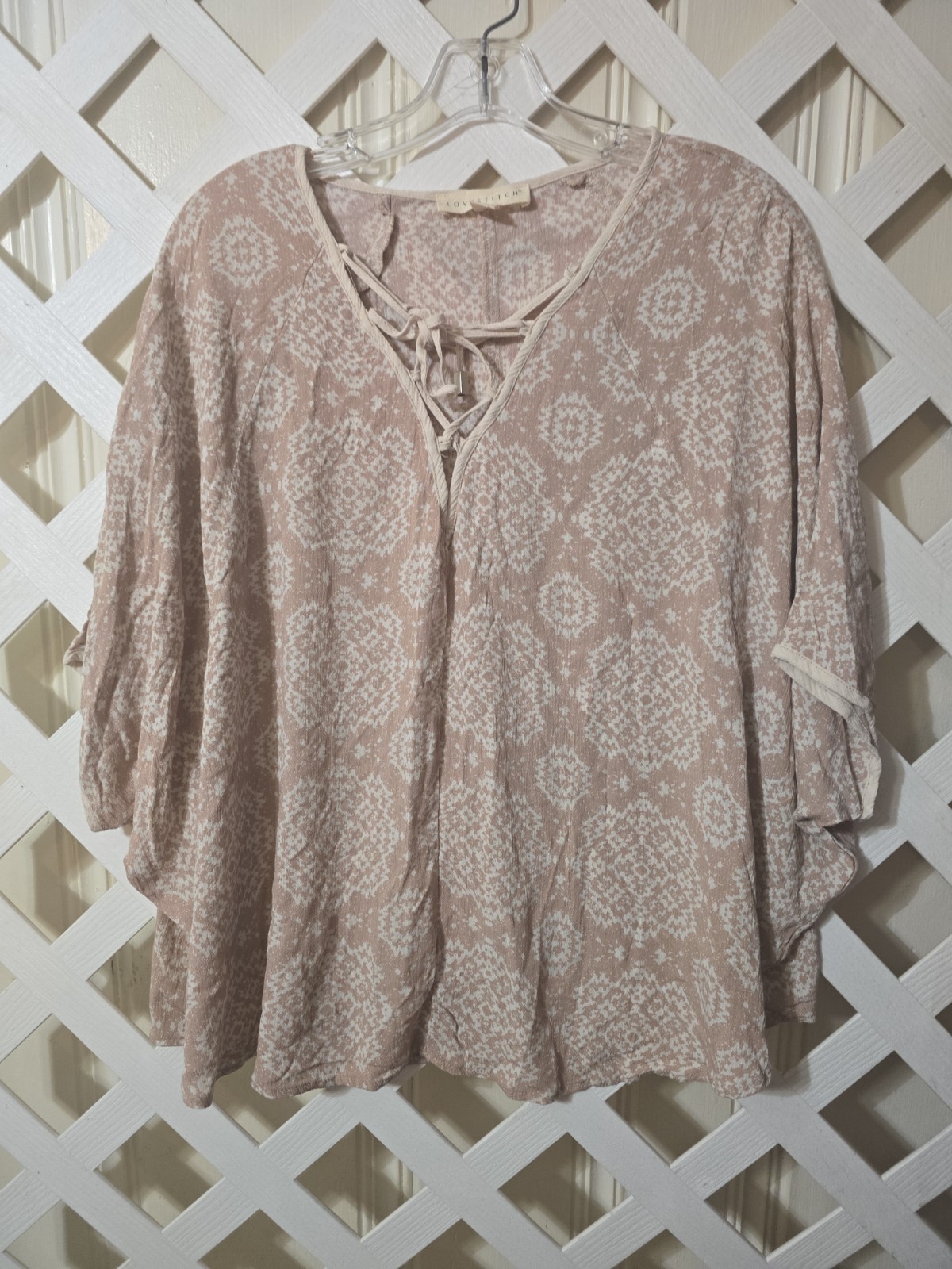 Lovestitch Womens Size Large Batwing Sleeve Top