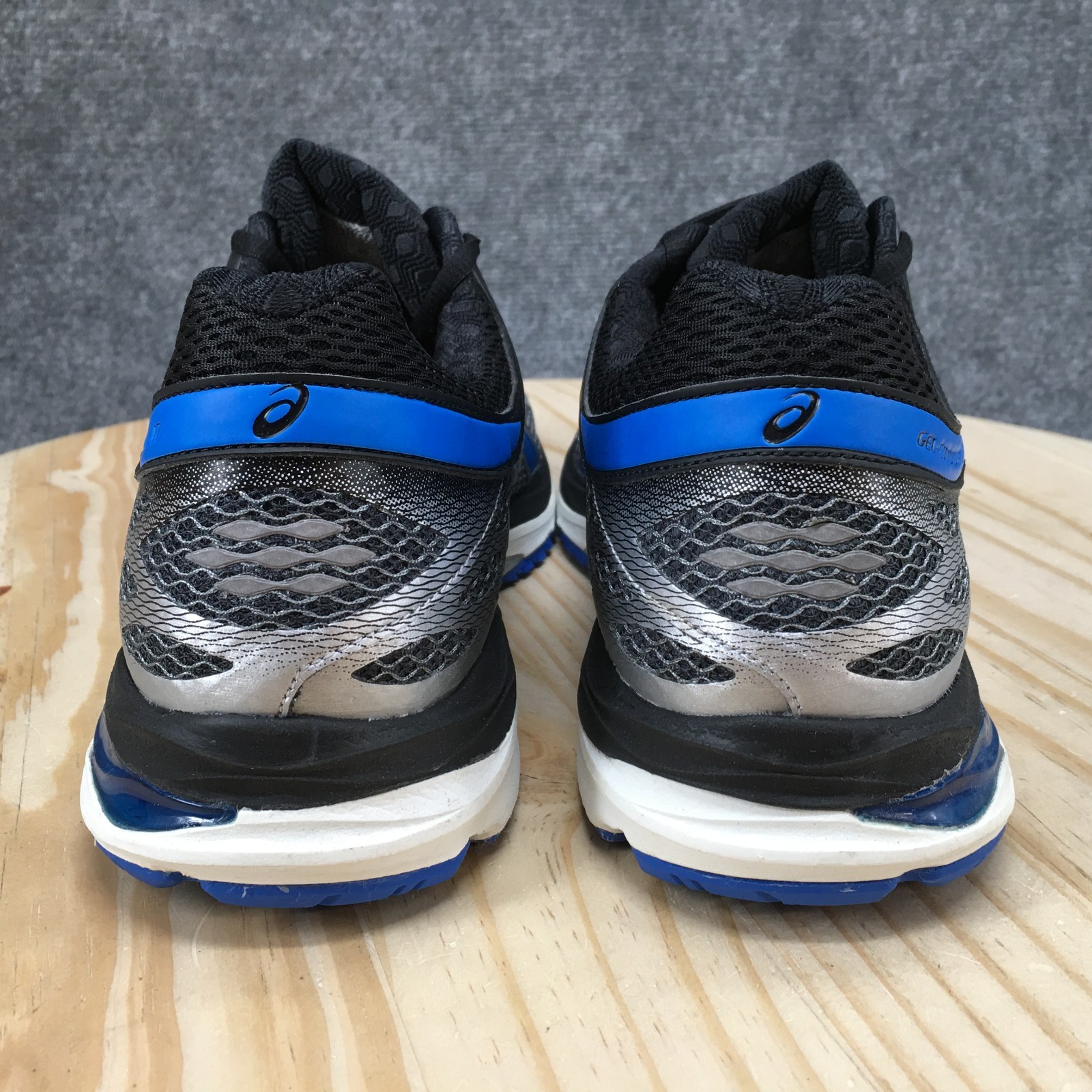 Asics Gel-Cumulus 17 Running Shoes Mens 11.5 Low Sneakers Lace Up Blue Black NEW