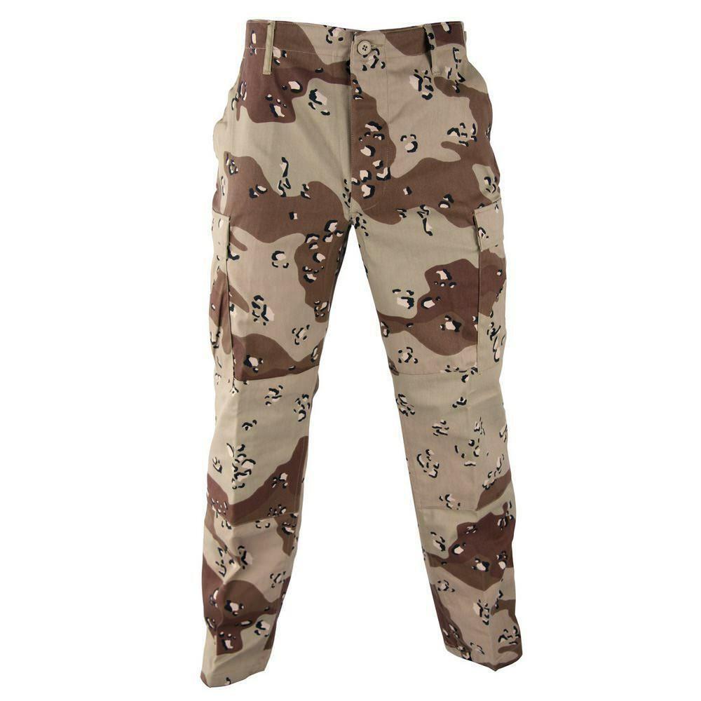 Men’s Tactical BDU Pants, Cargo Trousers, Poly Cotton Blend, Made in the USA