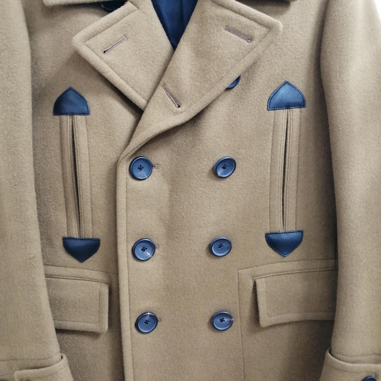 SCYE BASICS Cashmere Blend Wool Short Coat Camel Used