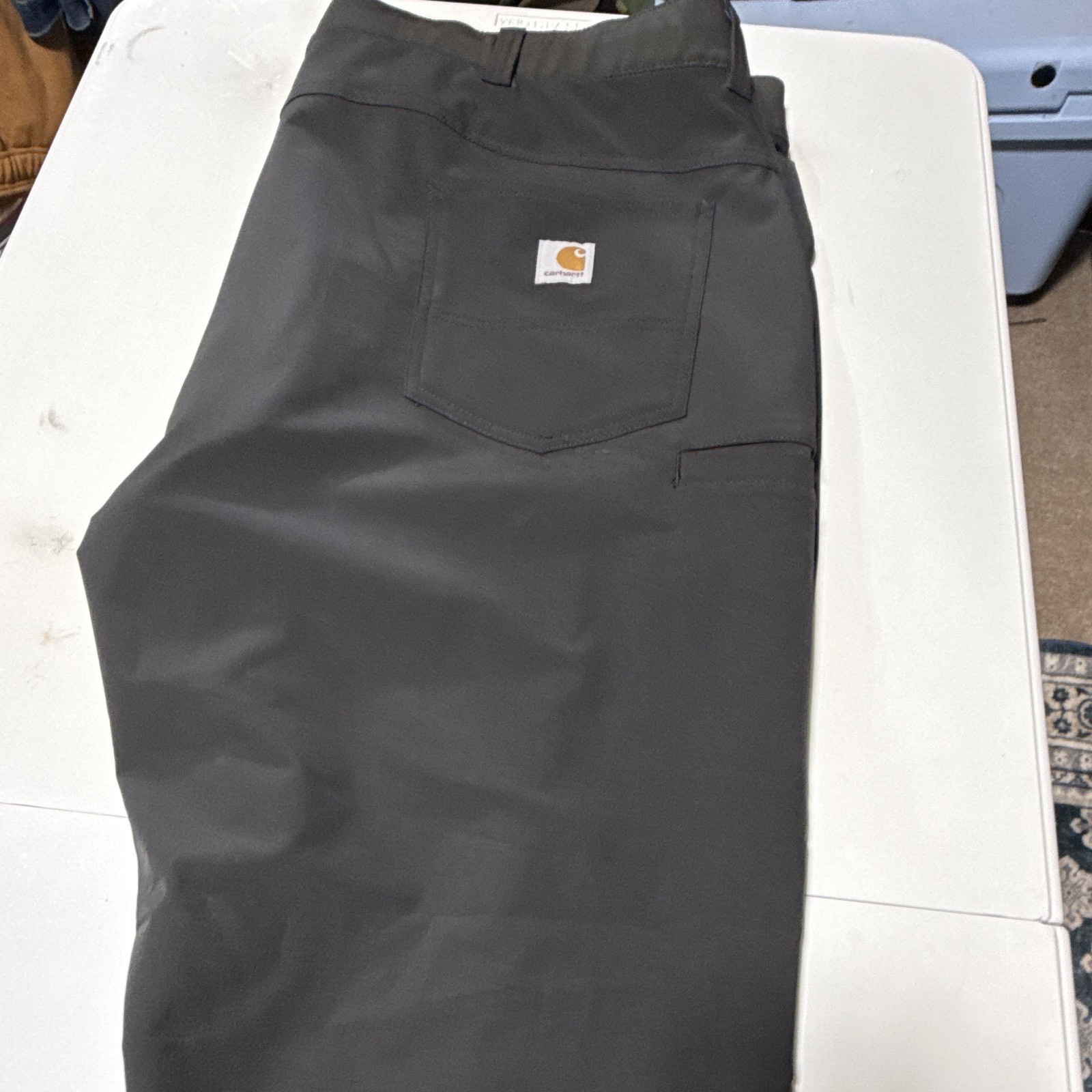 Carhartt Force Sun Defender Relaxed Fit Pants 2XL Black Nylon Canvas BN6265-M